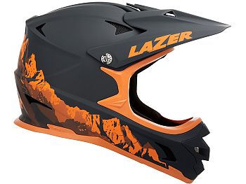 Lazer Phoenix+ Fullface Hjelm, Matte Cobolt/Orange